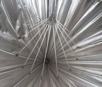 چتر 180 سانتی داخل نقره ای Reflector black & silver umbrella