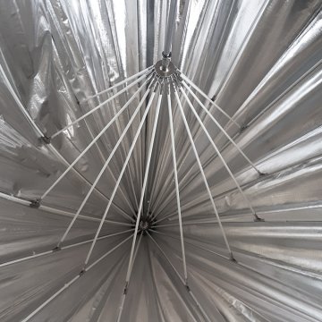 چتر 180 سانتی داخل نقره ای Reflector black & silver umbrella