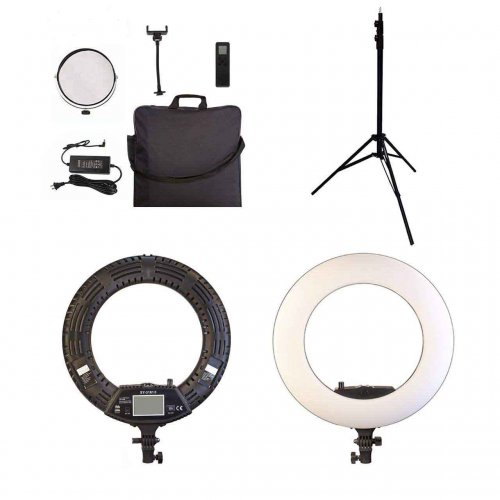 کیت رینگ لایت عکاسی FE480 II به همراه سه پایه پرتابل و صفحه نمایش