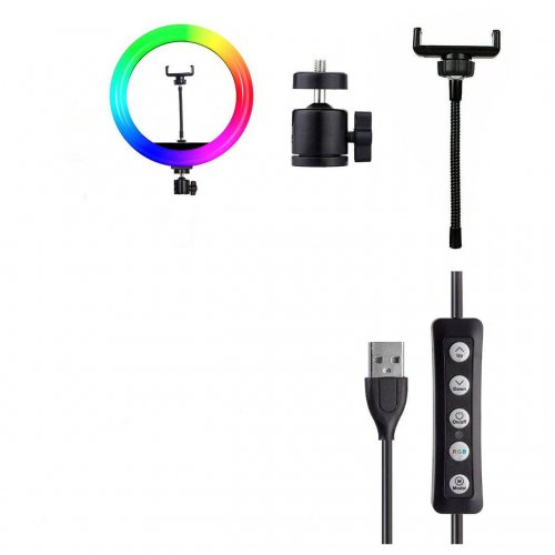 رینگ لایت عکاسی مدل YQ-350 RGB