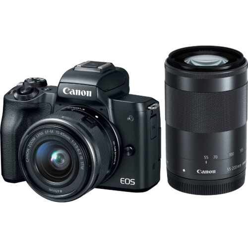 دوربین بدون آینه کانن Canon EOS M50 ii kit 15-45mm + 55-200mm