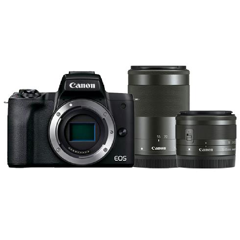 دوربین بدون آینه کانن Canon EOS M50 ii kit 15-45mm + 55-200mm