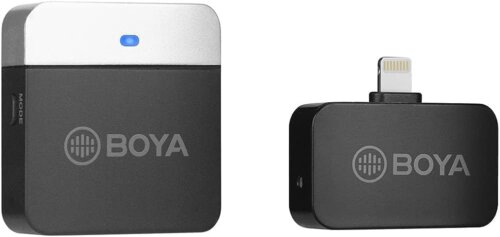 میکروفن یقه ای بی سیم بویا BOYA BY-M1LV-D برای آیفون