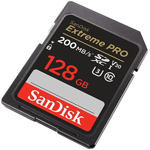 کارت حافظه سندیسک SANDISK 128GB EXTREME PRO UHS-I SDXC 200MB/S