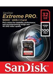 کارت حافظه سندیسک SanDisk SD32GB Extreme PRO 100MB/s