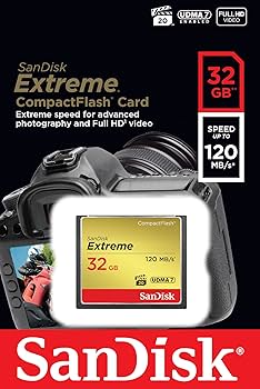 کارت حافظه سندیسک Sandisk CF 32 GB Extreme 120 MB/S