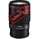 لنز کانن Canon EF 100mm f/2.8L Macro IS USM - دست دوم
